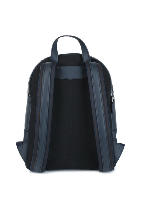 Dunhill - Navy Blue Leather Rucksack