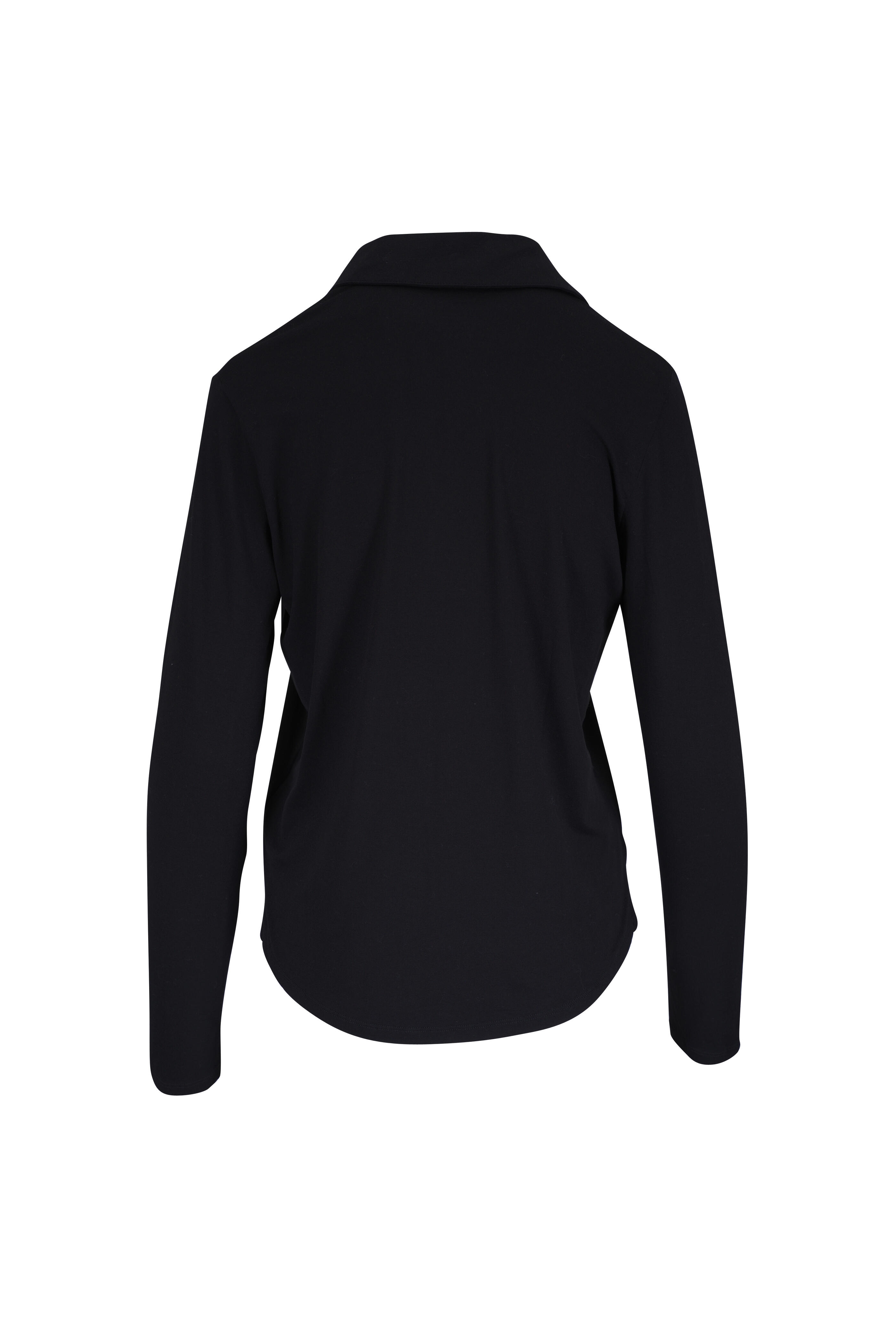Majestic - Soft Touch Black Button Down Shirt
