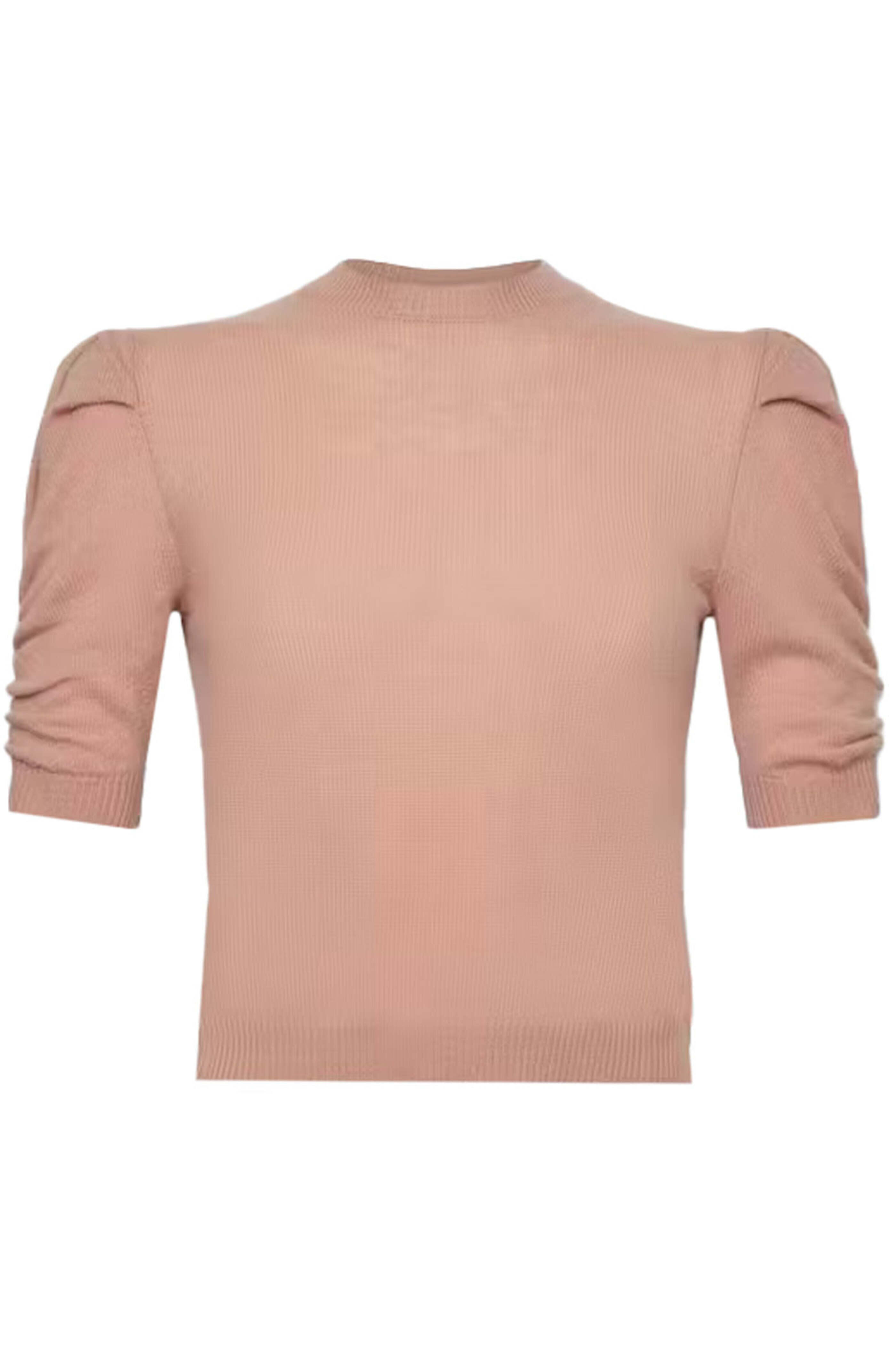 Frame - Camel Cashmere Ruched Sweater