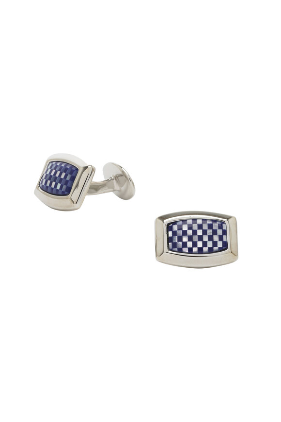 David Donahue - Sterling Silver Checkerboard Cuff Links
