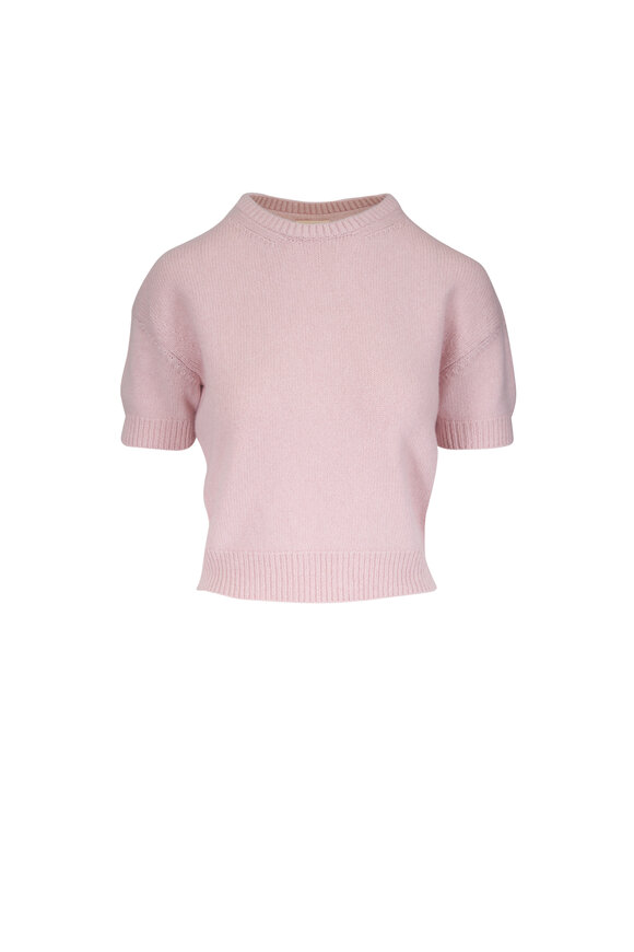 Khaite Golden Dusty Rose Lofty Cashmere Sweater - view 1