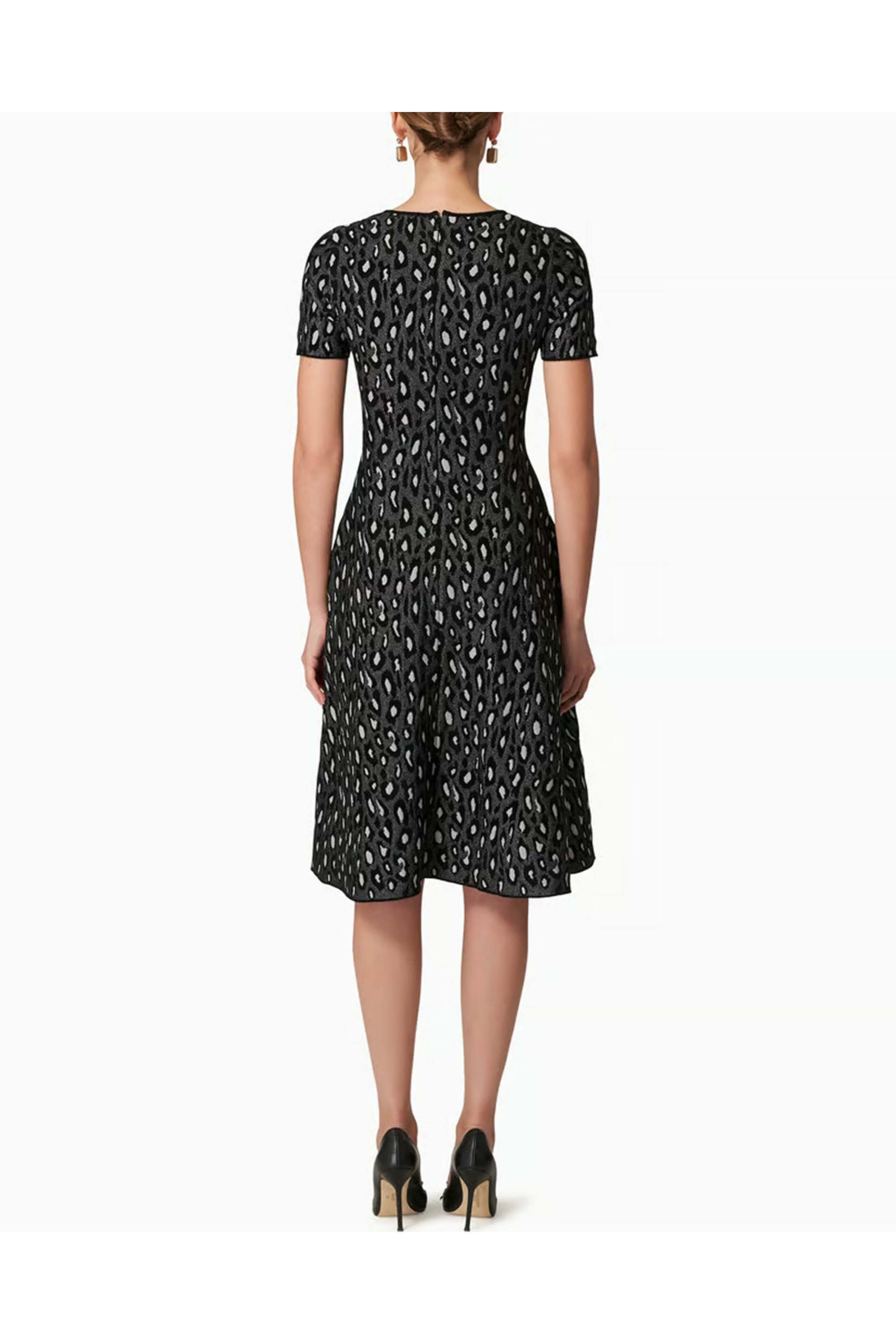 green emerald velvet dress Sofia Merino Wool Fit & Flare Dress main image 1