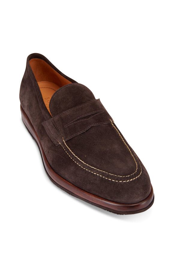 Bontoni Principe Welt Fark Grey Suede Loafer - view 1