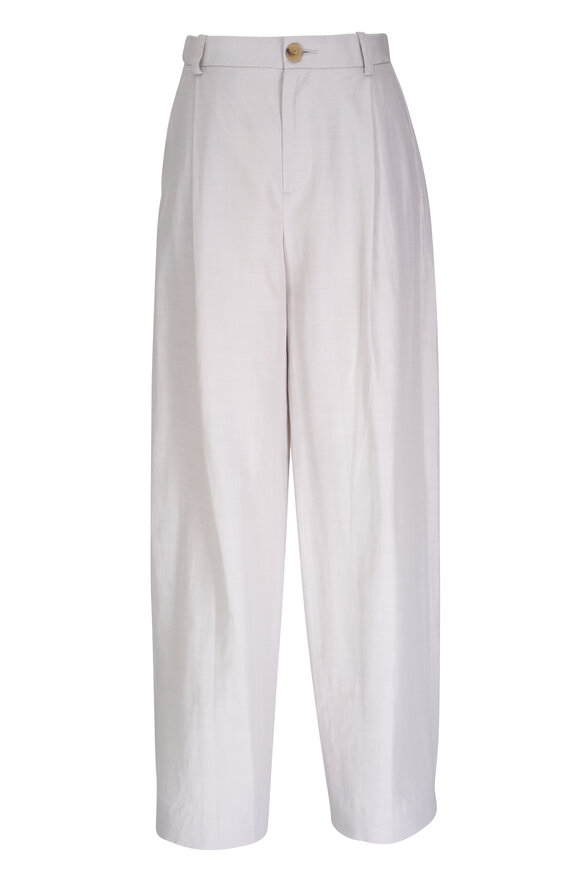 Vince - Salt Glass High-Rise Tailored Wide Leg Pant