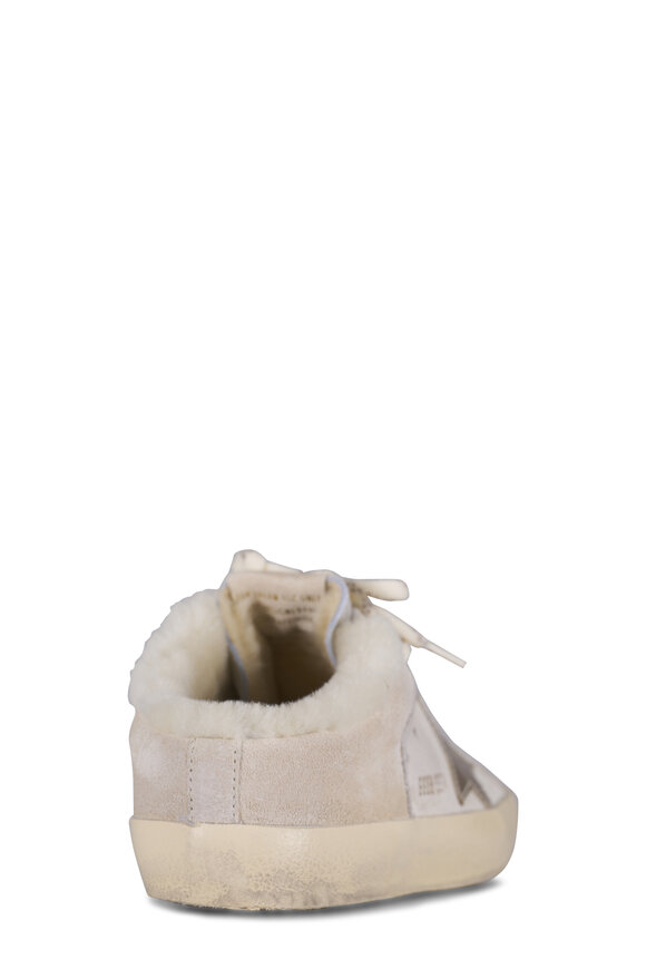 Golden Goose Super Star Seed Pearl & Platinum Suede Sneaker - view 3