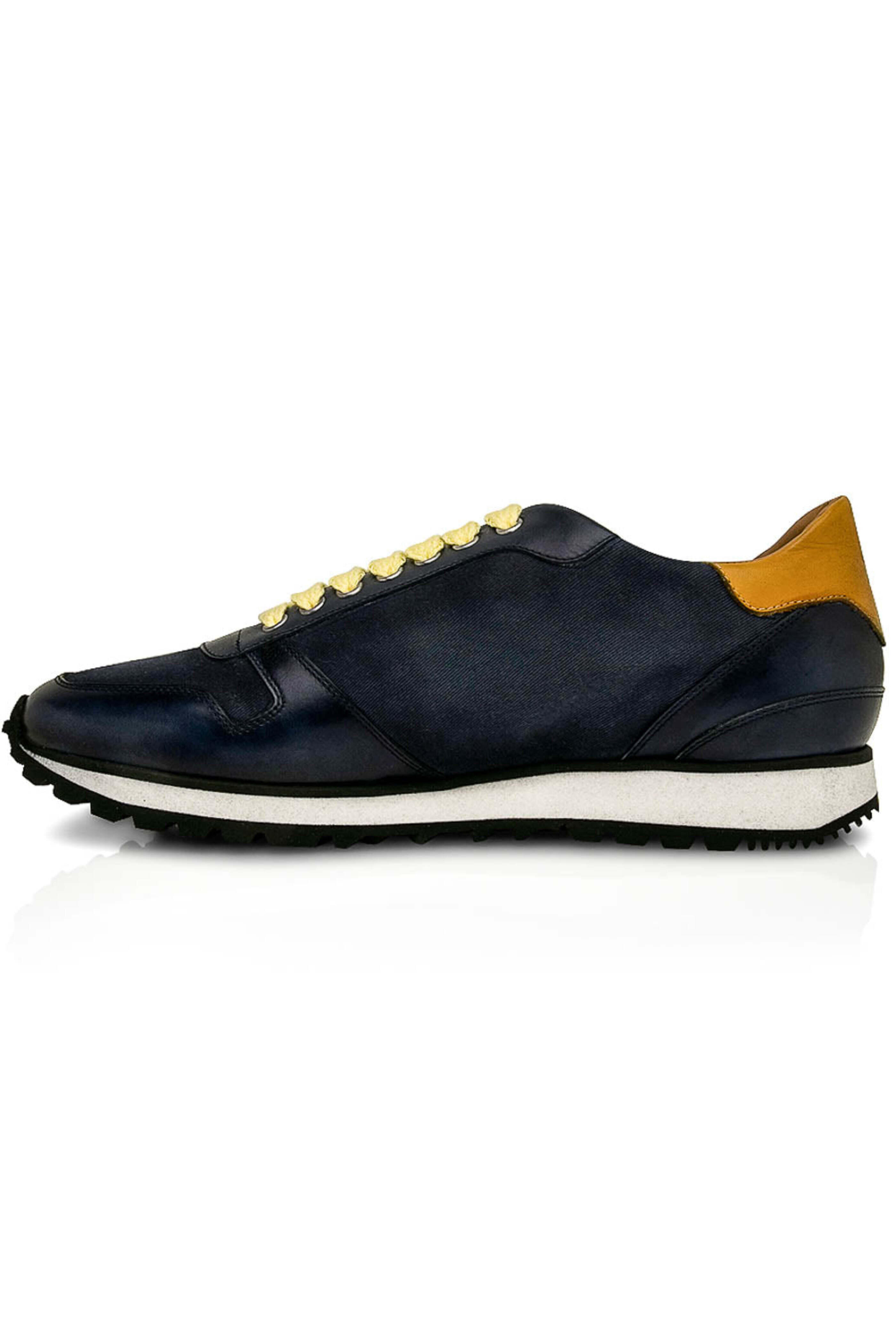 Scarpe di Bianco - Navy Blue Lace Up Sneaker
