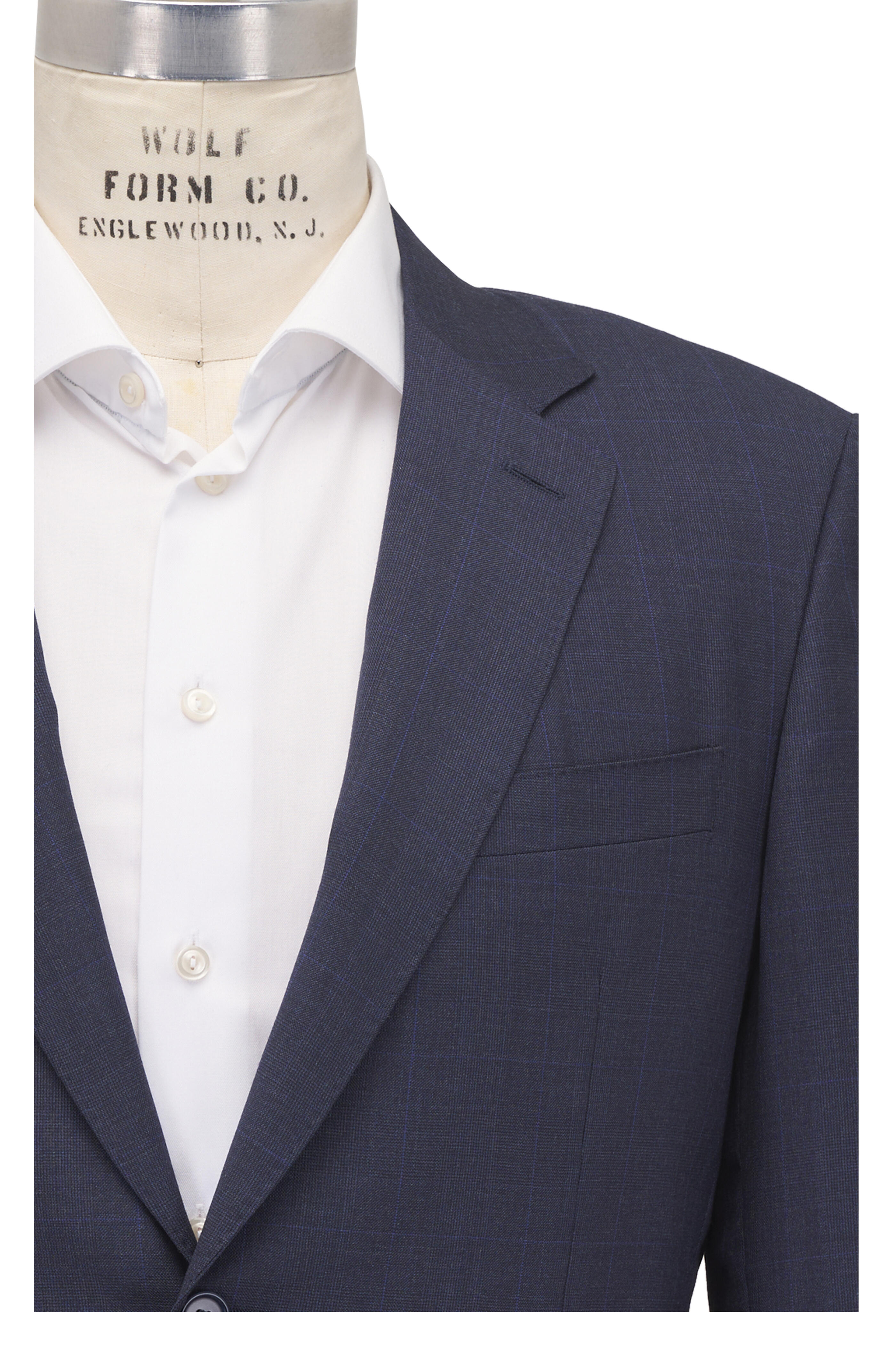 Canali - Blue Glen Plaid Wool Suit