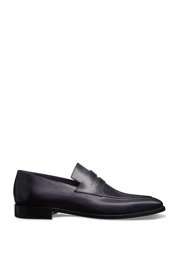 Berluti - Andy Démesure Nero Grigio Leather Loafer