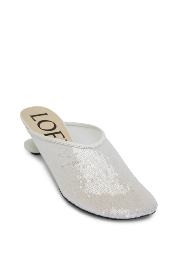 Loewe Toy Transparent Sequin Mule, 45mm