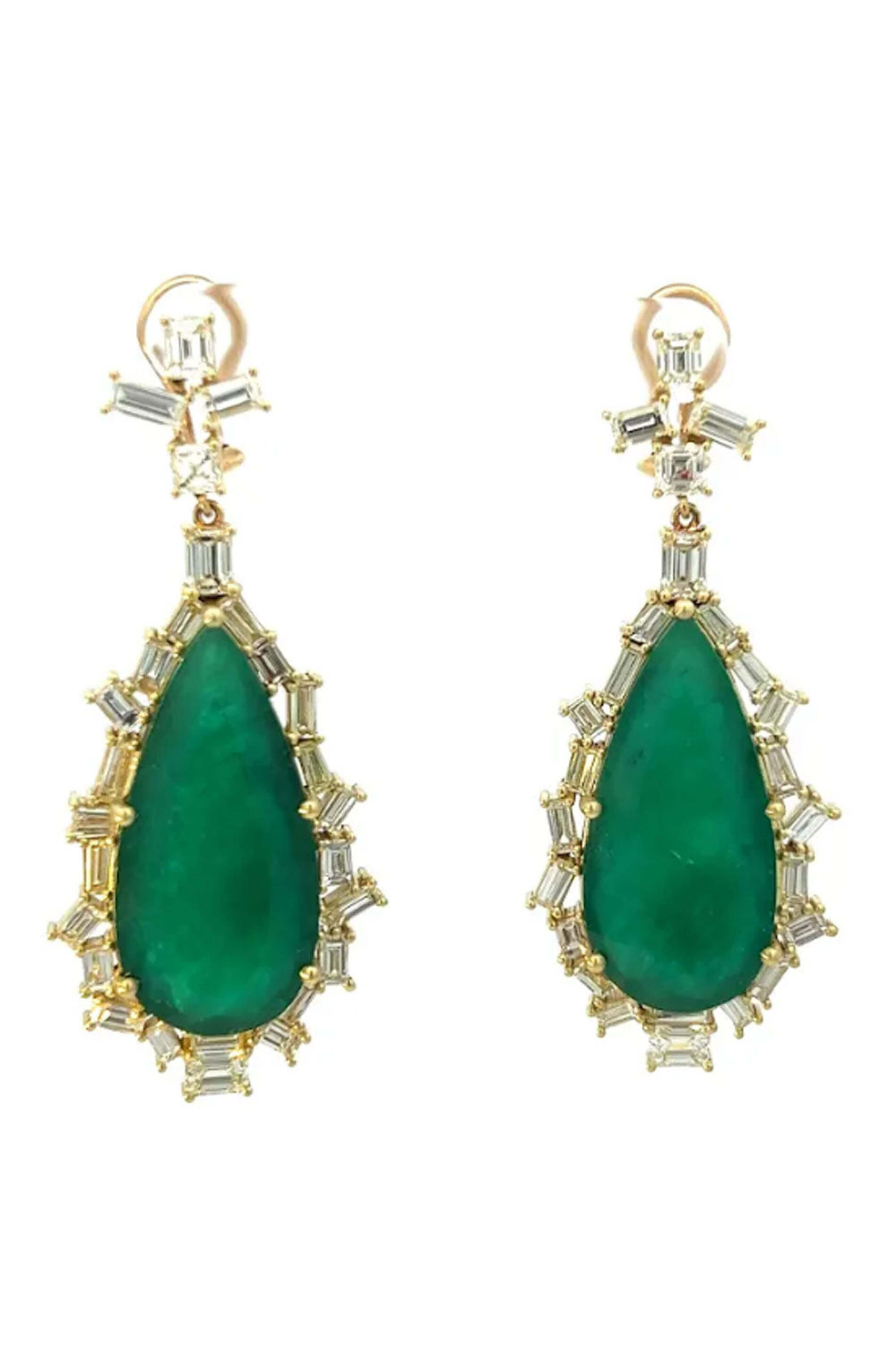 Sylva & Cie - Zambian Emerald Earrings | Mitchell Stores