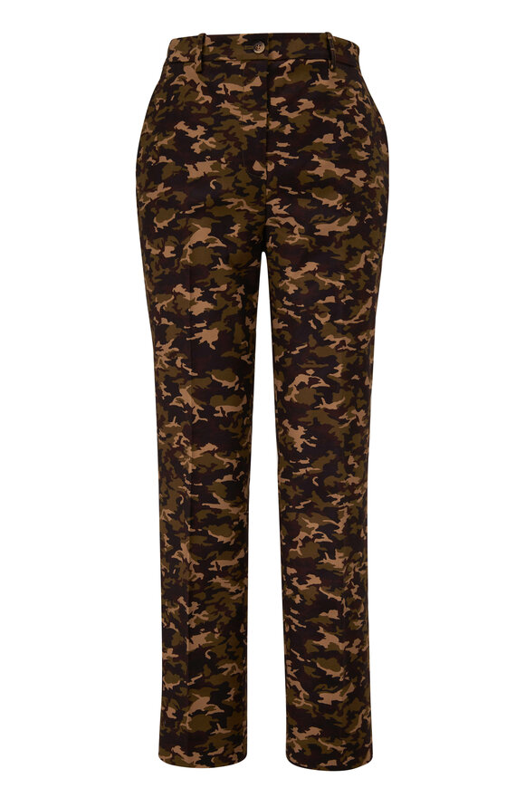 Michael Kors Collection - Samantha Camo Cotton Pant 