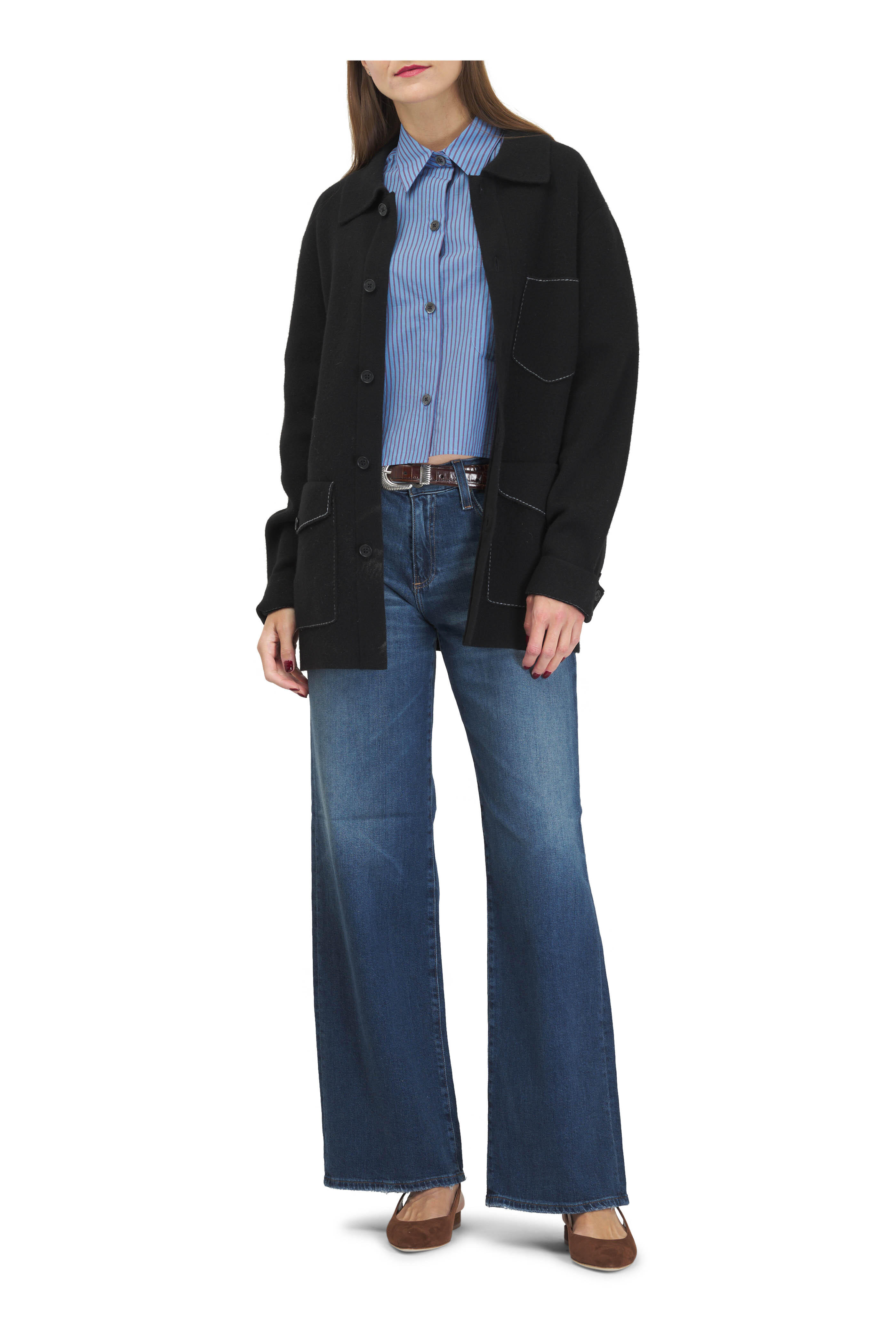 AG - Adria Low Rise Wide Leg Jean