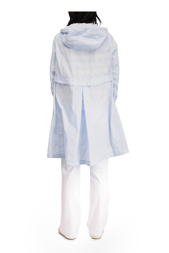 Herno Light Blue Techno Taffeta Coat - view 4