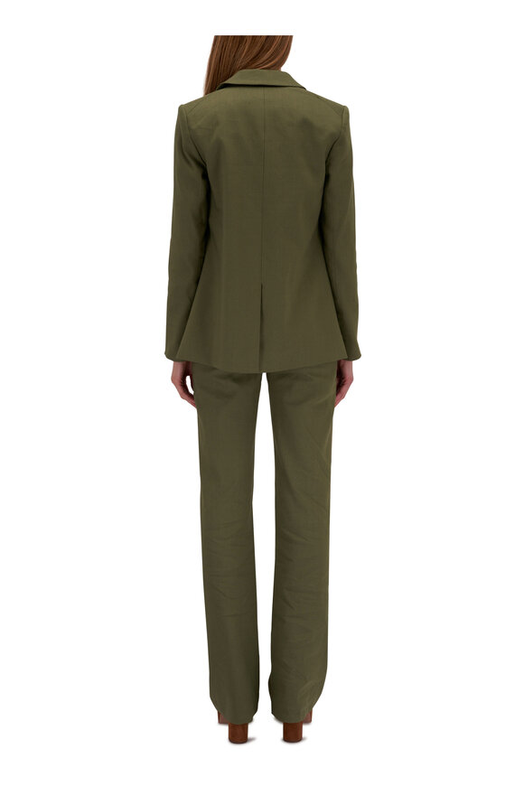 Veronica Beard - Noda Bright Army Linen Pant