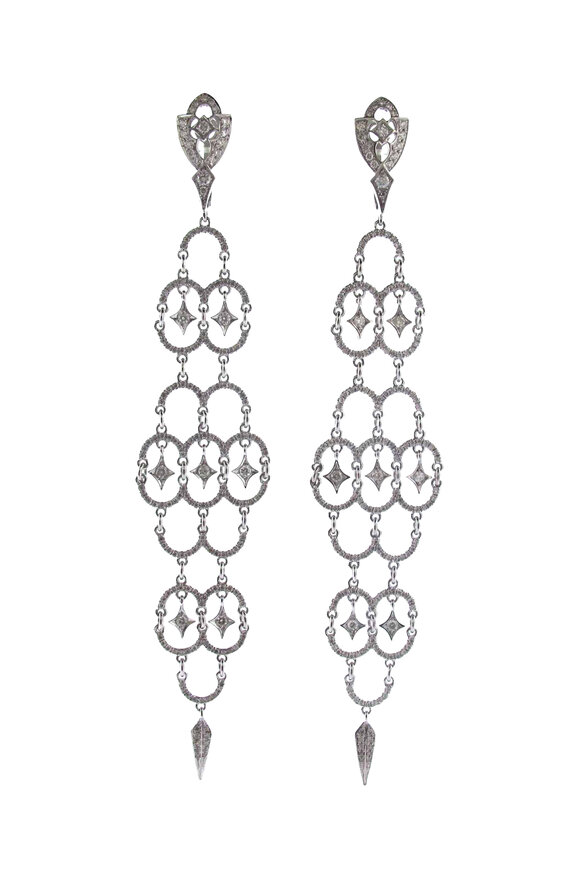 Loree Rodkin Small Pave Polina Earrings