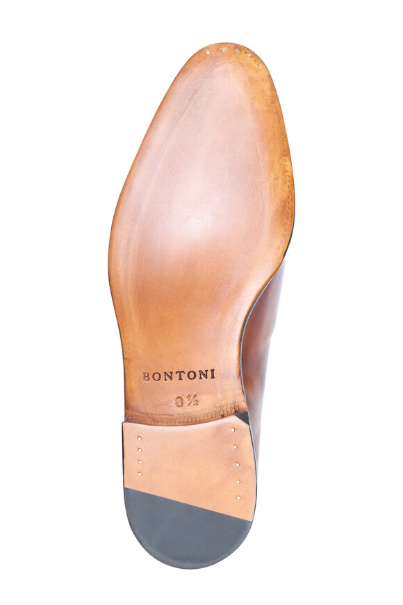 Bontoni Borbone Cognac Leather Loafer - view 4