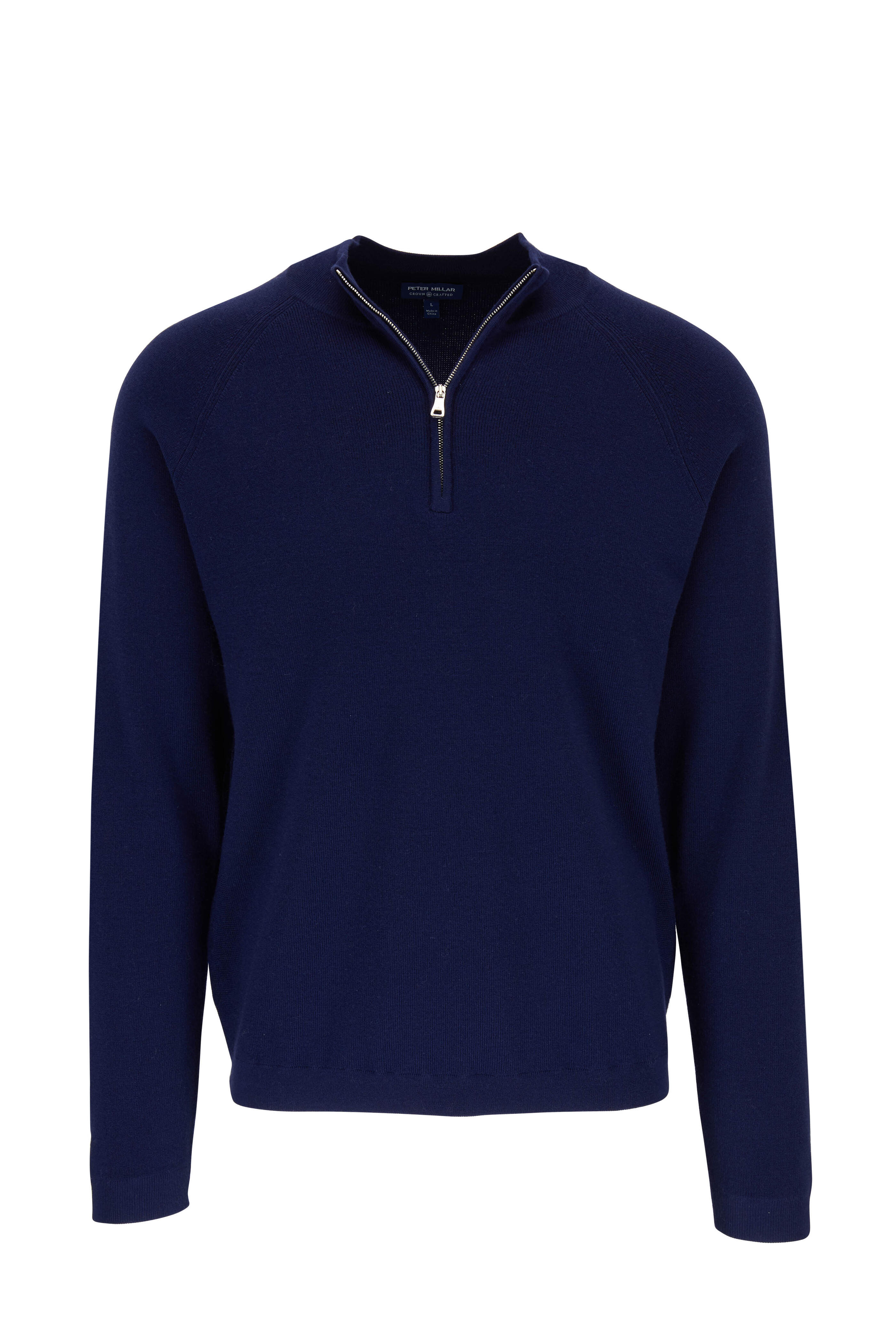 Peter Millar - Crown Crafted Navy Quarter-Zip Pullover