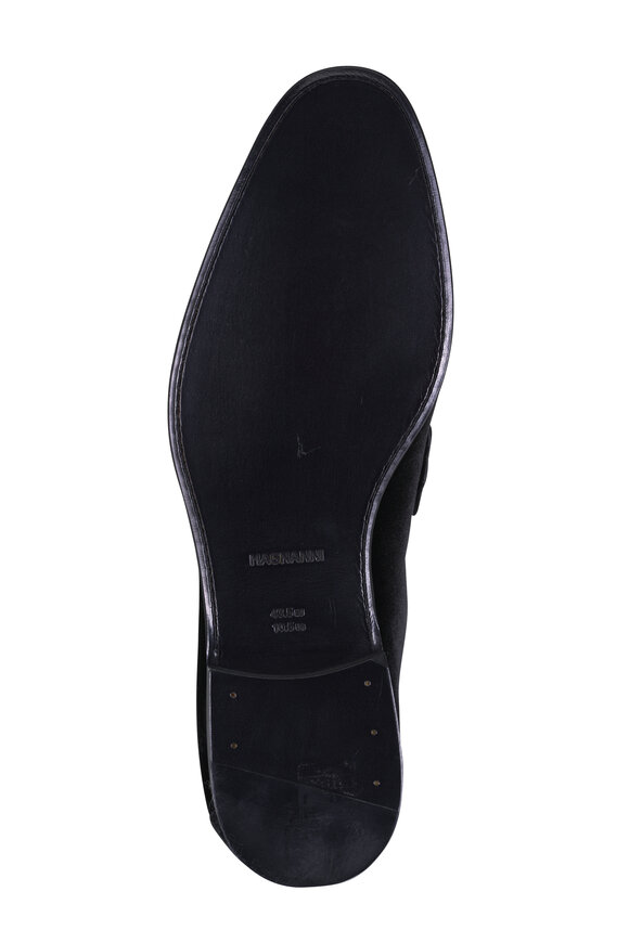 Magnanni Jasper Black Suede Penny Loafer - view 4