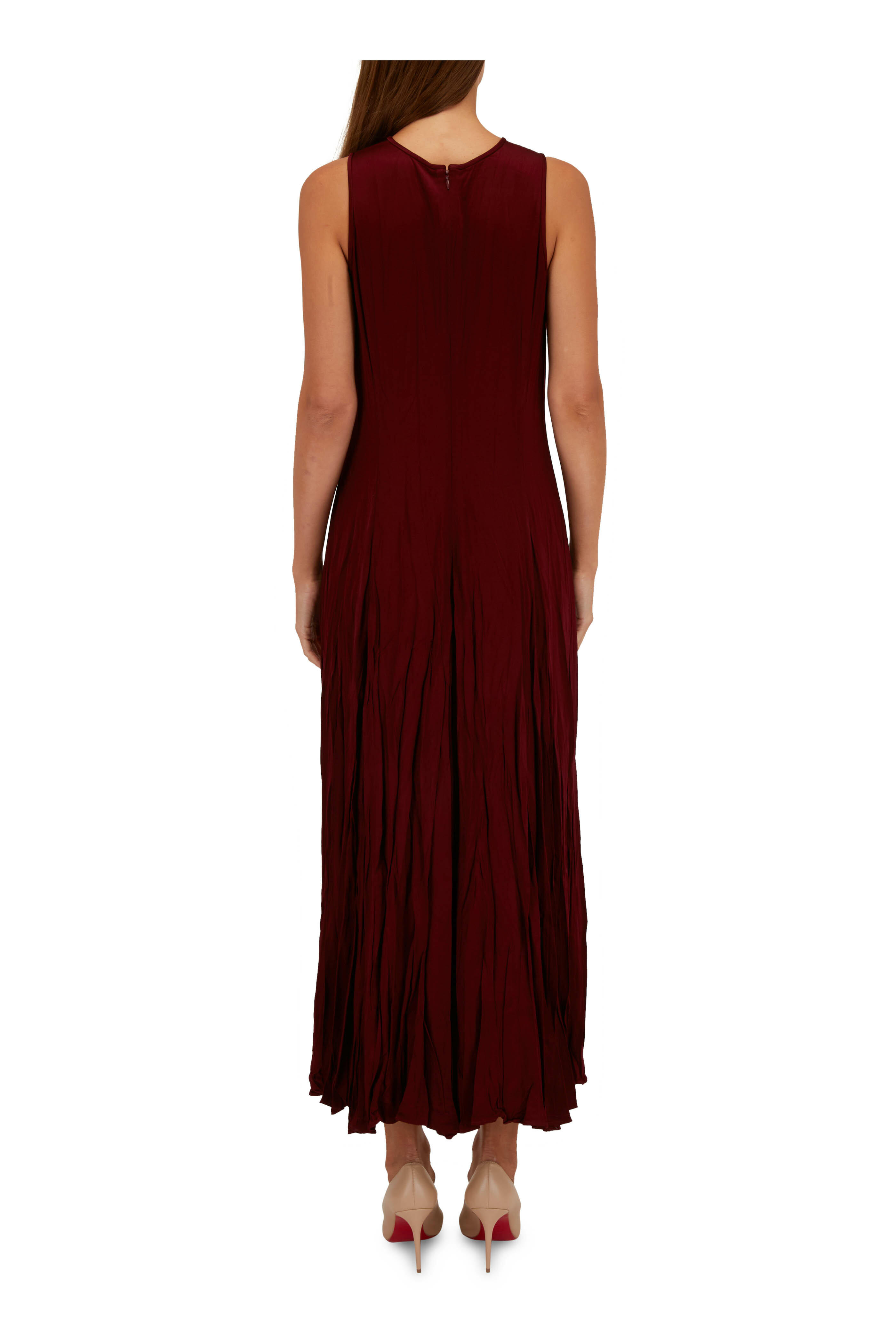 michael kors burgundy dress Michael Kors Ribbed Stretch Wool Mock Neck Mini Dress
