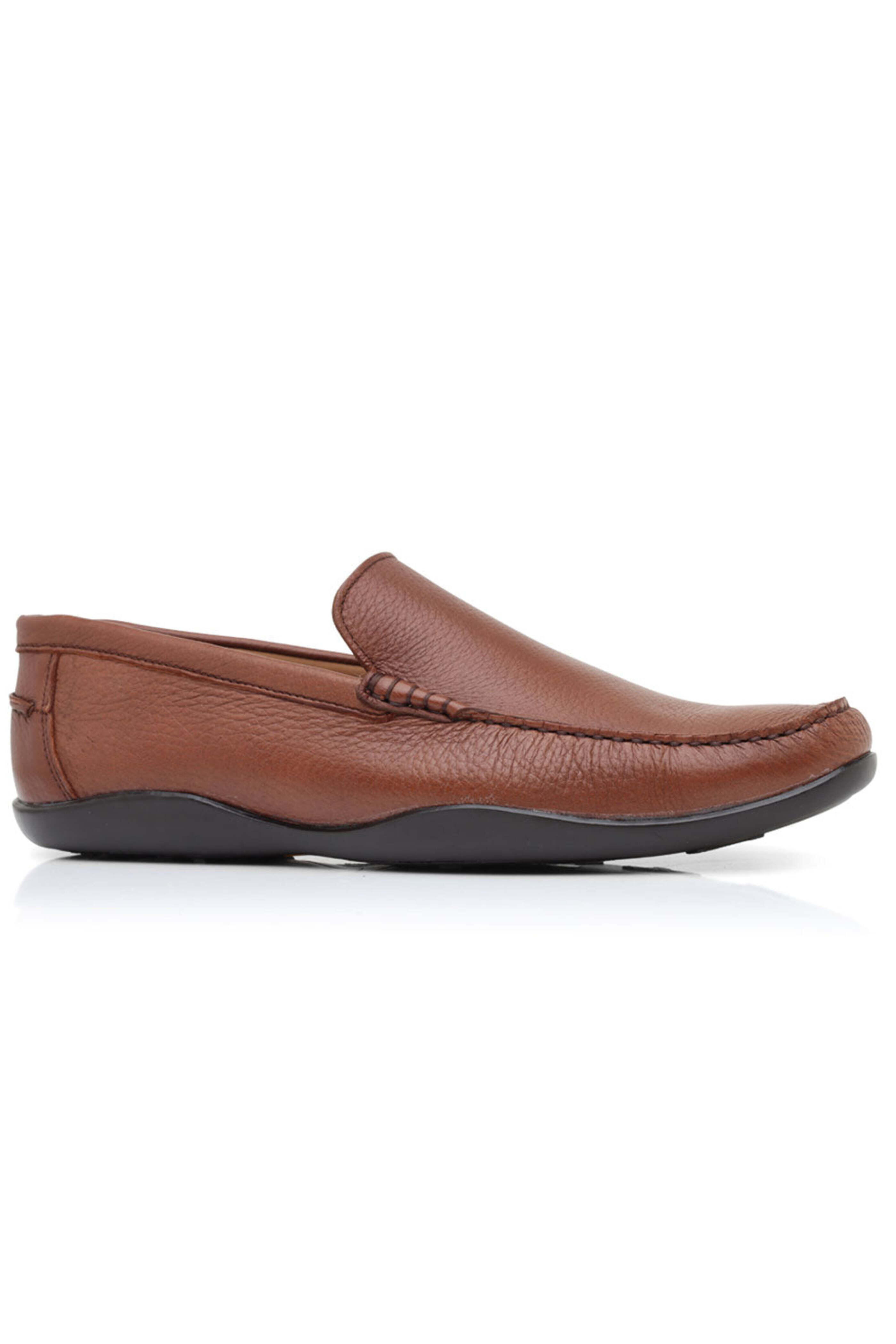 Harrys of London - Deerskin Leather Greenwich Loafer in Walnut