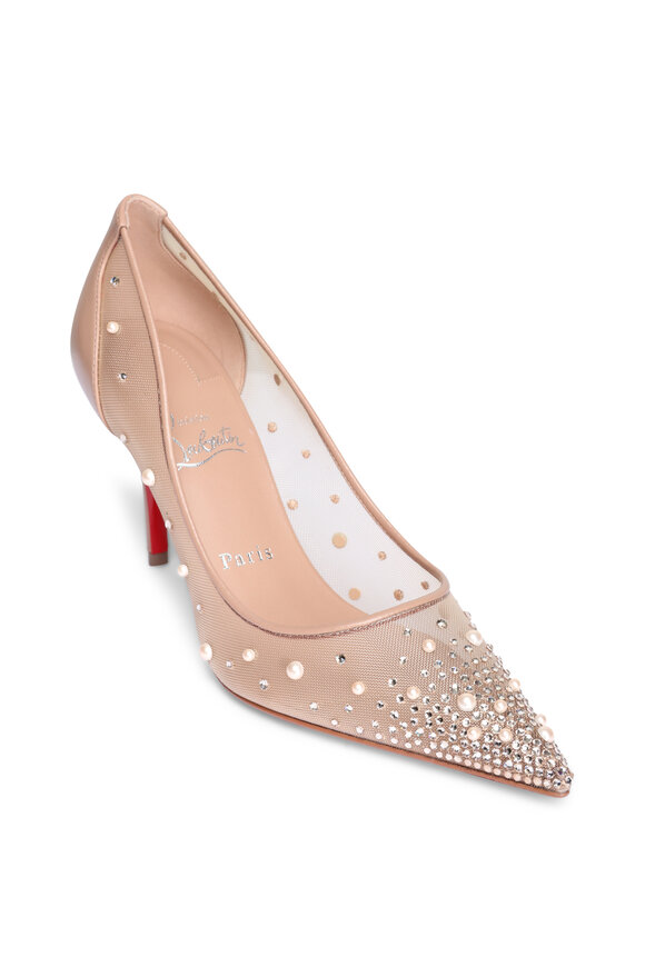 Christian Louboutin Miss Z Degrastrass Blush Pump, 85mm