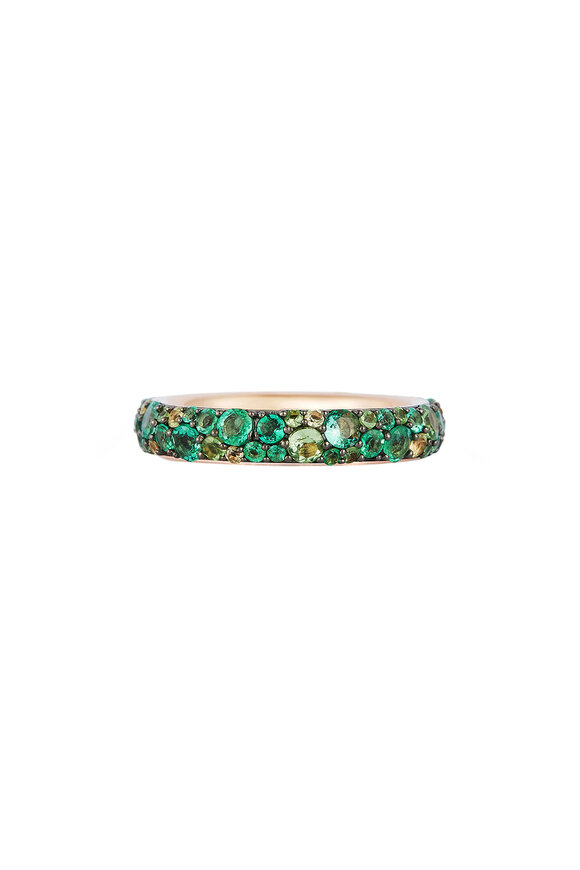 Walters Faith - OC x WF 18K Emerald & Tsavorite Band Ring