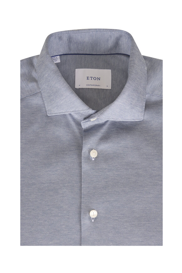 Eton Gray Cotton Sport Shirt - view 1