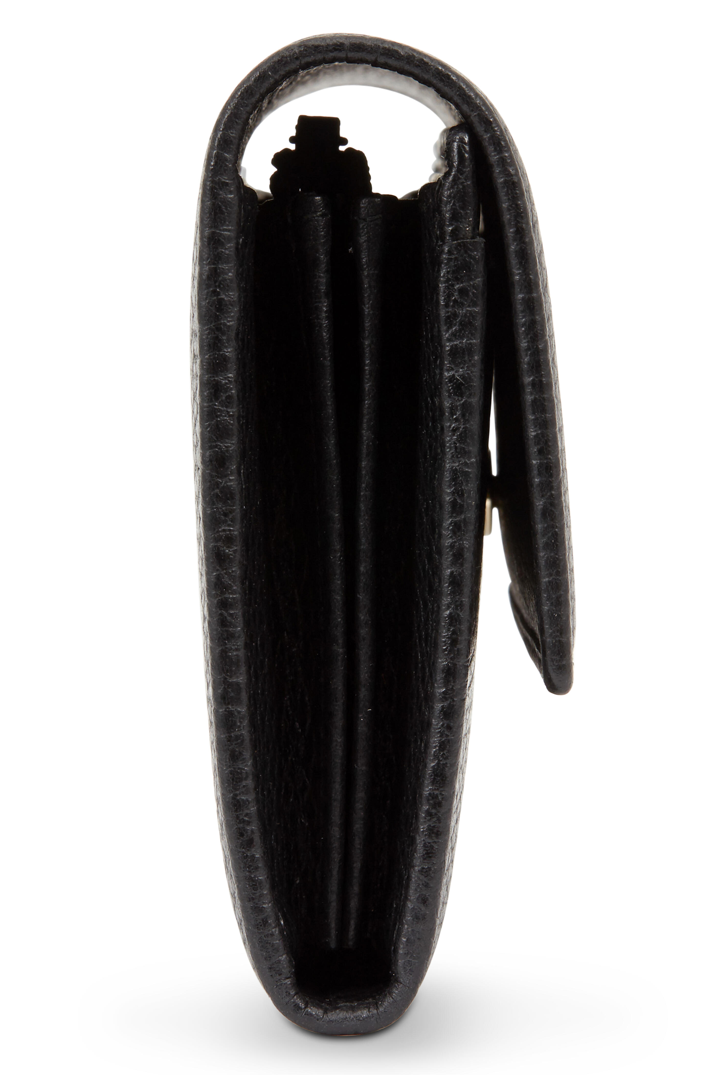 Gucci - Swing Black Leather Continental Wallet