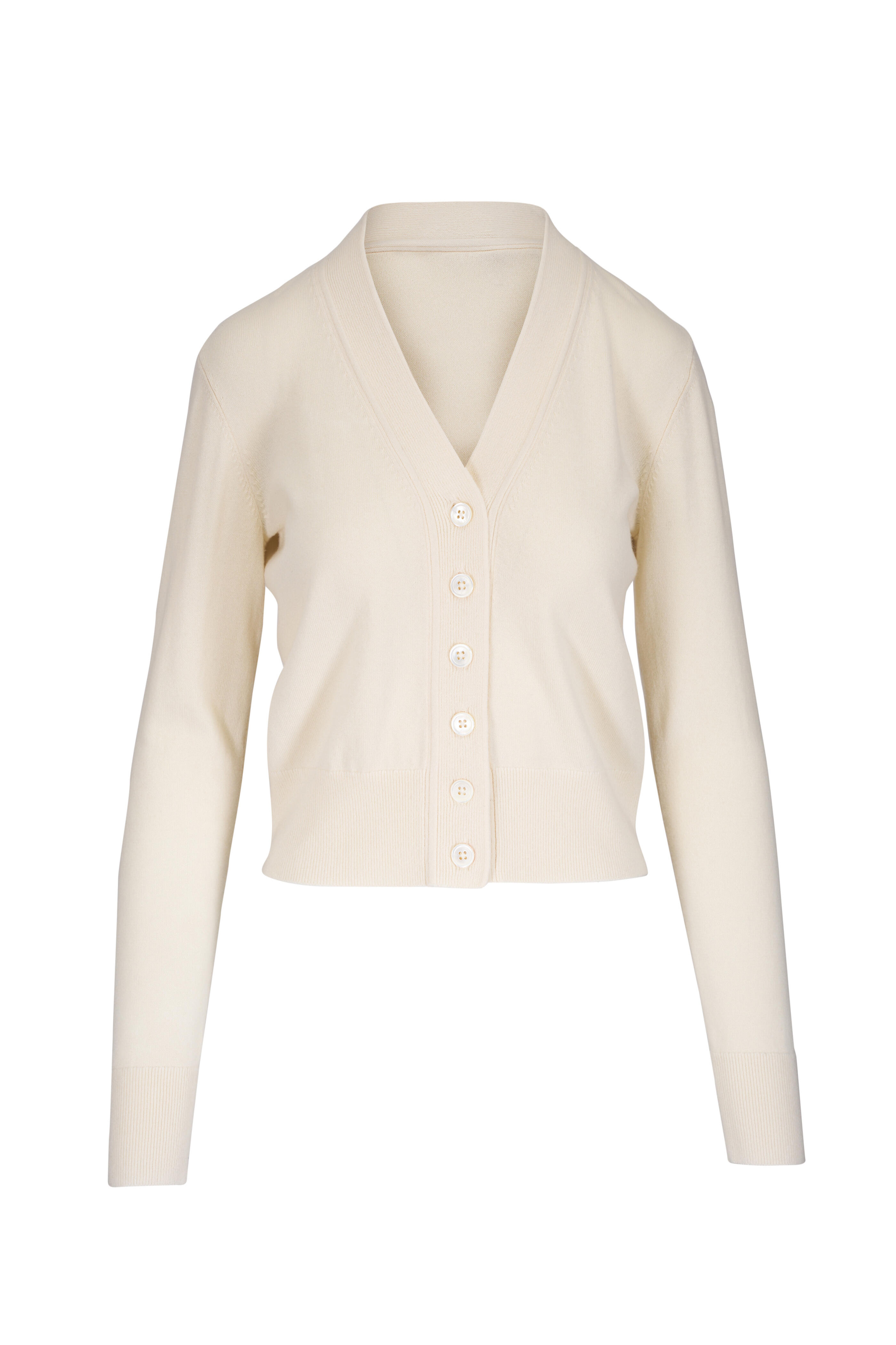 Michael Kors Collection - Ecru Cashmere Cardigan