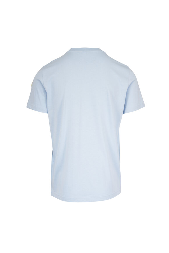 Moncler Light Blue Cotton T-Shirt - view 2