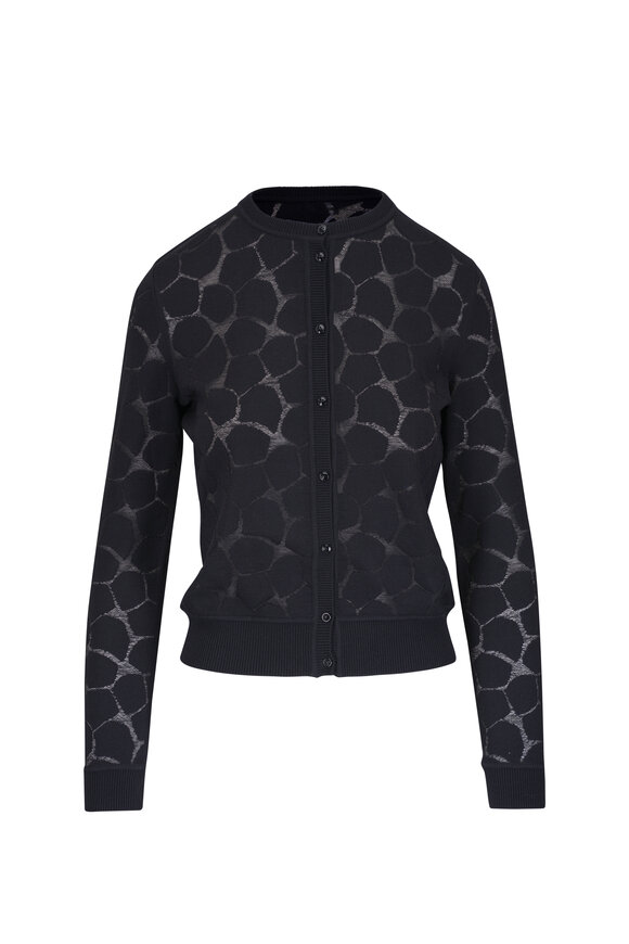 Giorgio Armani - Black Halter Strap Knit Top | Mitchell Stores