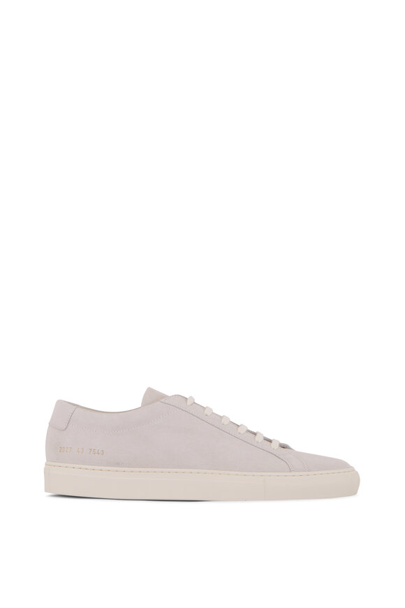 Common Projects - Achilles Light Gray Suede Sneaker