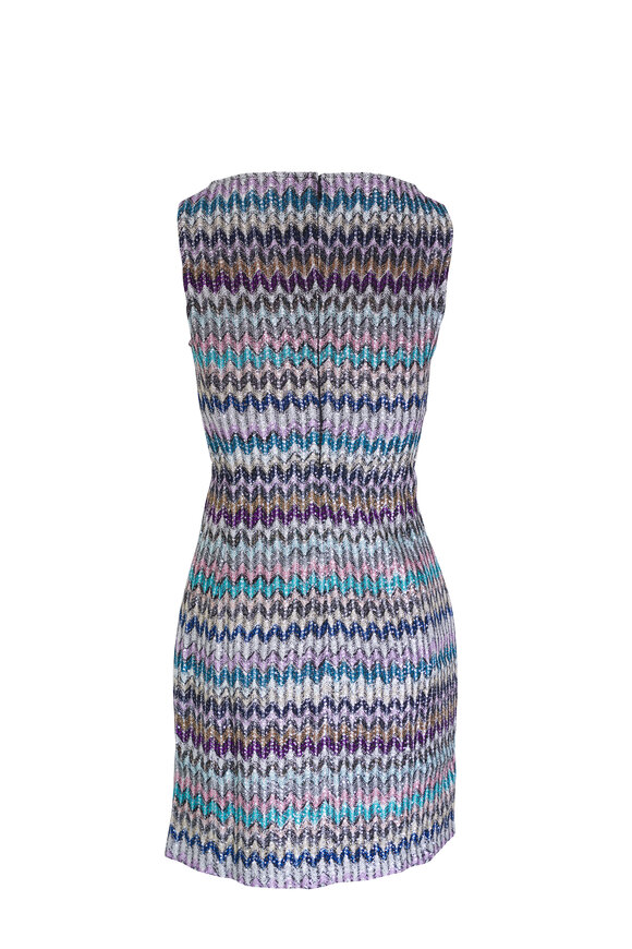 Missoni - Chevron Rose Multi Mini Dress 