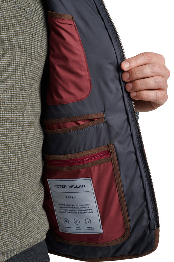 Peter Millar - Essex Black Quilted Travel Vest 