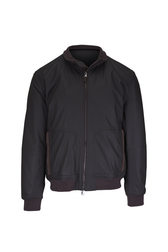 Tom Ford - Brown Light Suede Bomber Jacket | Mitchell Stores