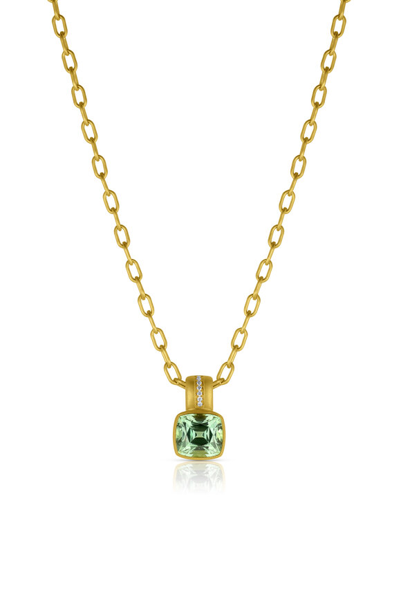 Leigh Maxwell 18k Yellow Gold Tourmaline Amani Necklace
