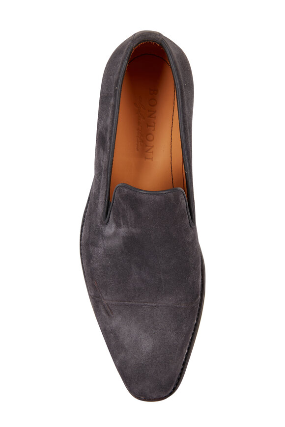 Bontoni Archille Granite Suede Loafer - view 3