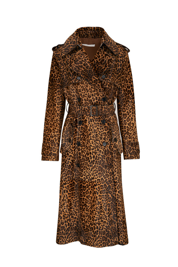 Dolce & Gabbana - Leopard Print Long Sleeve Cady Dress