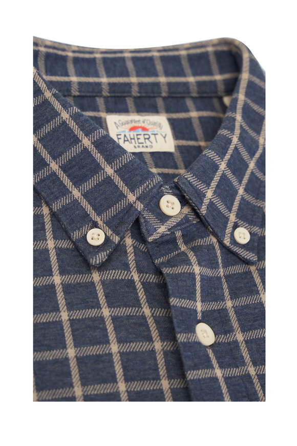 Faherty Brand - Coastline Twilight Check Knit Shirt