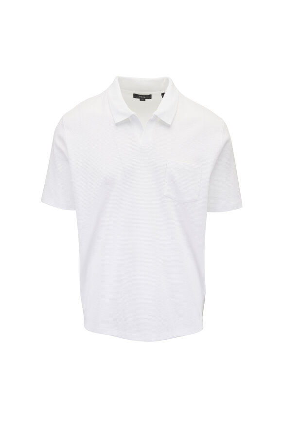 Vince White Johnny Collar Polo - view 1