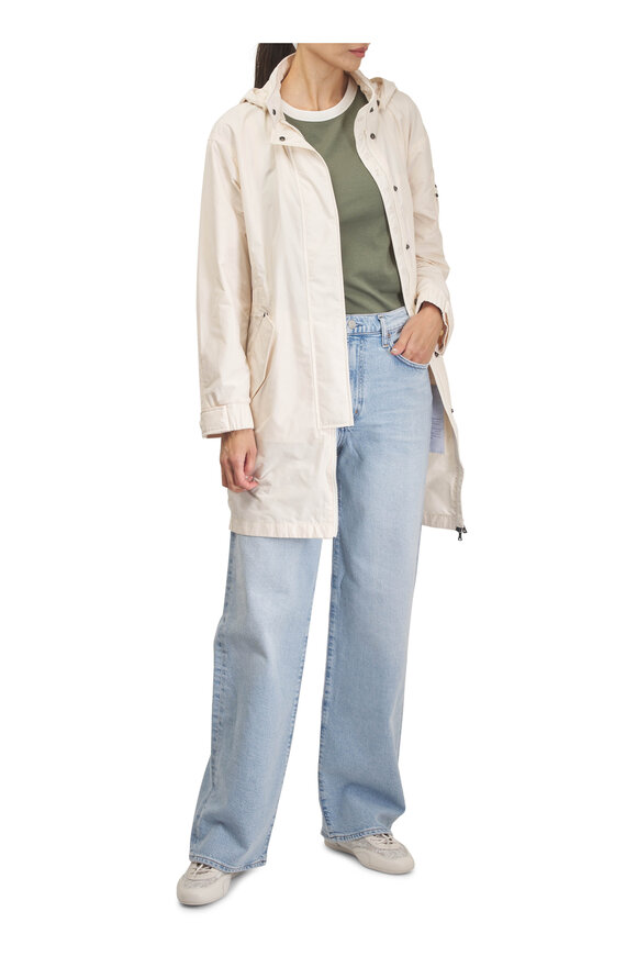 Bogner Zofia Eggshell Technical Long Rain Coat - view 2