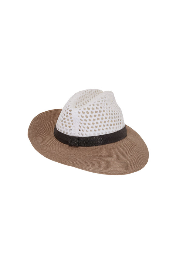 Brunello Cucinelli - Beige & Black Two Tone Hat 