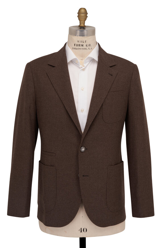 Brunello Cucinelli - Brown Wool, Silk & Cashmere Sportcoat