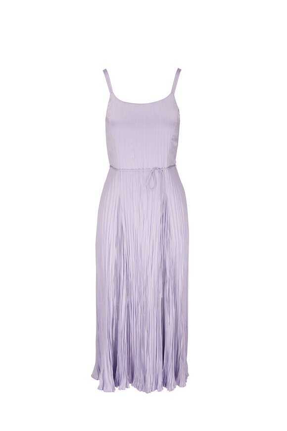 Vince Sweetpea Relaxed Crushed Satin Slip Dress 