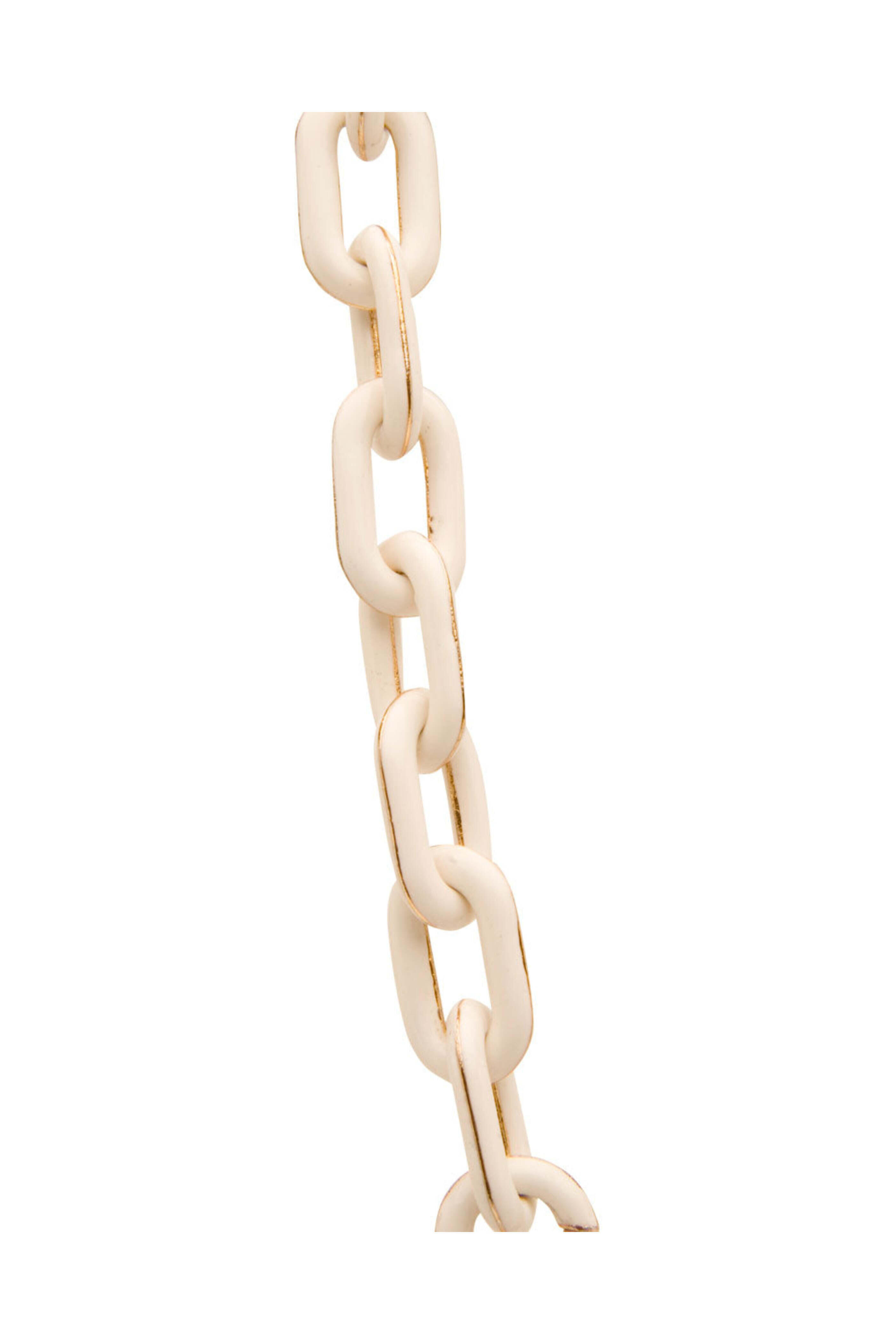 Royal Nomad Jewelry - Diamond and White Enamel Chain Necklace