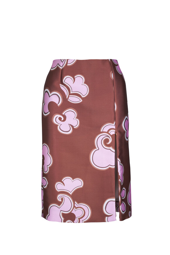 Dorothee Schumacher Floral Statement Caramello Rose Skirt