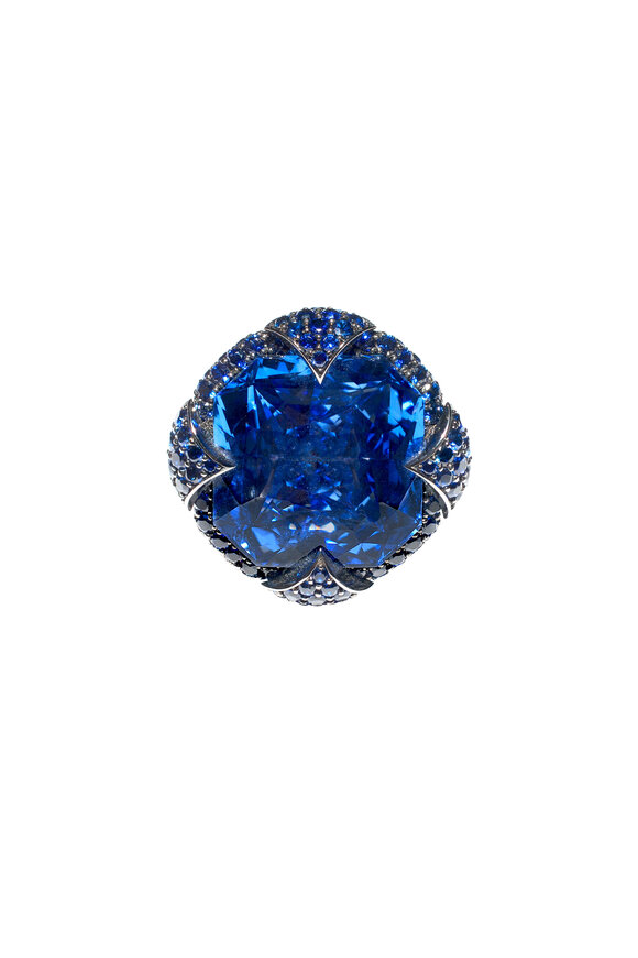 Bayco - 18K White Gold Sapphire Ring