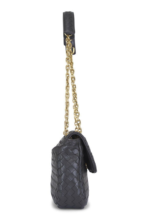 Bottega Veneta Small Madison Espresso Leather Chain Shoulder Bag - view 4