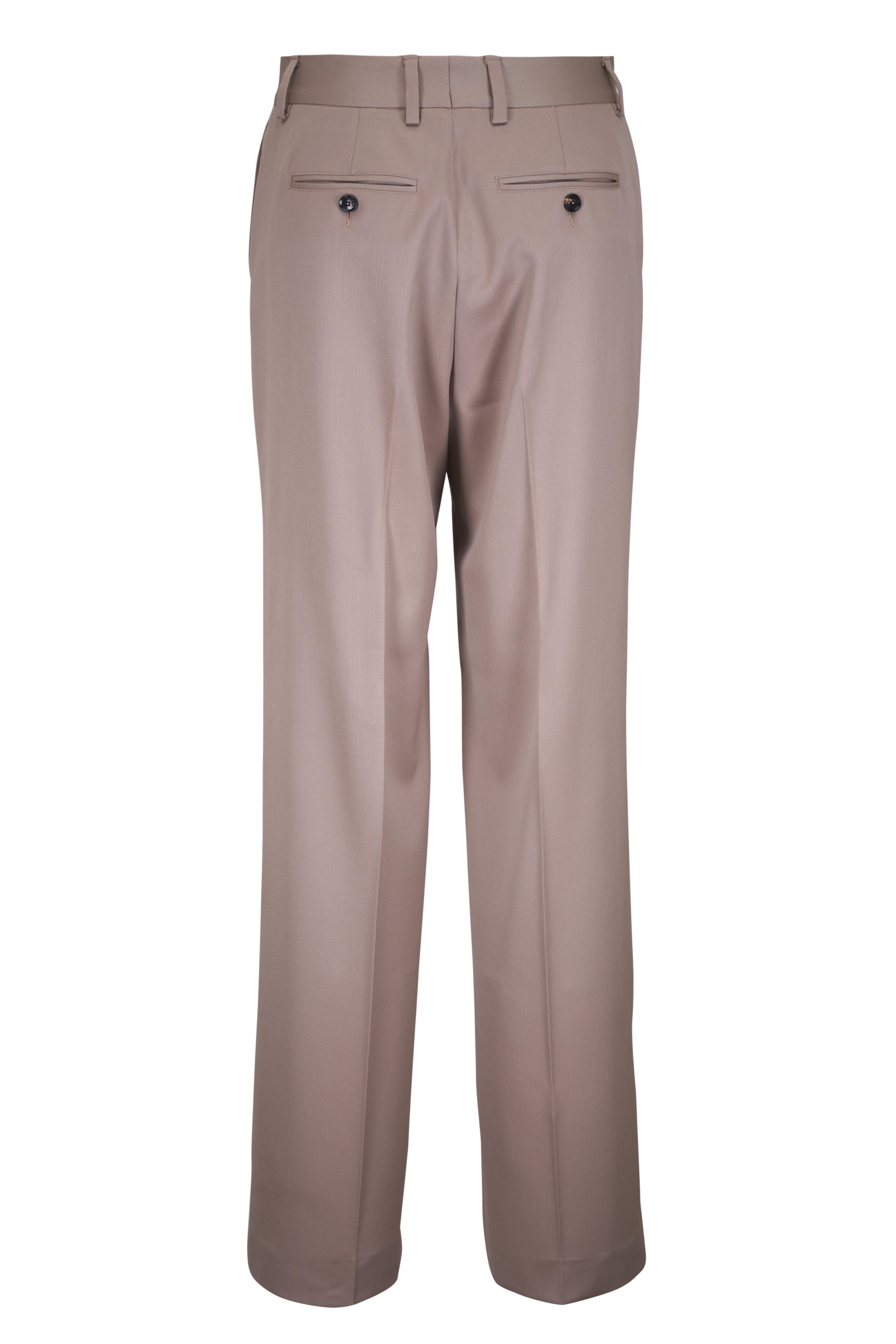 Kiton - Taupe Straight Leg Pant