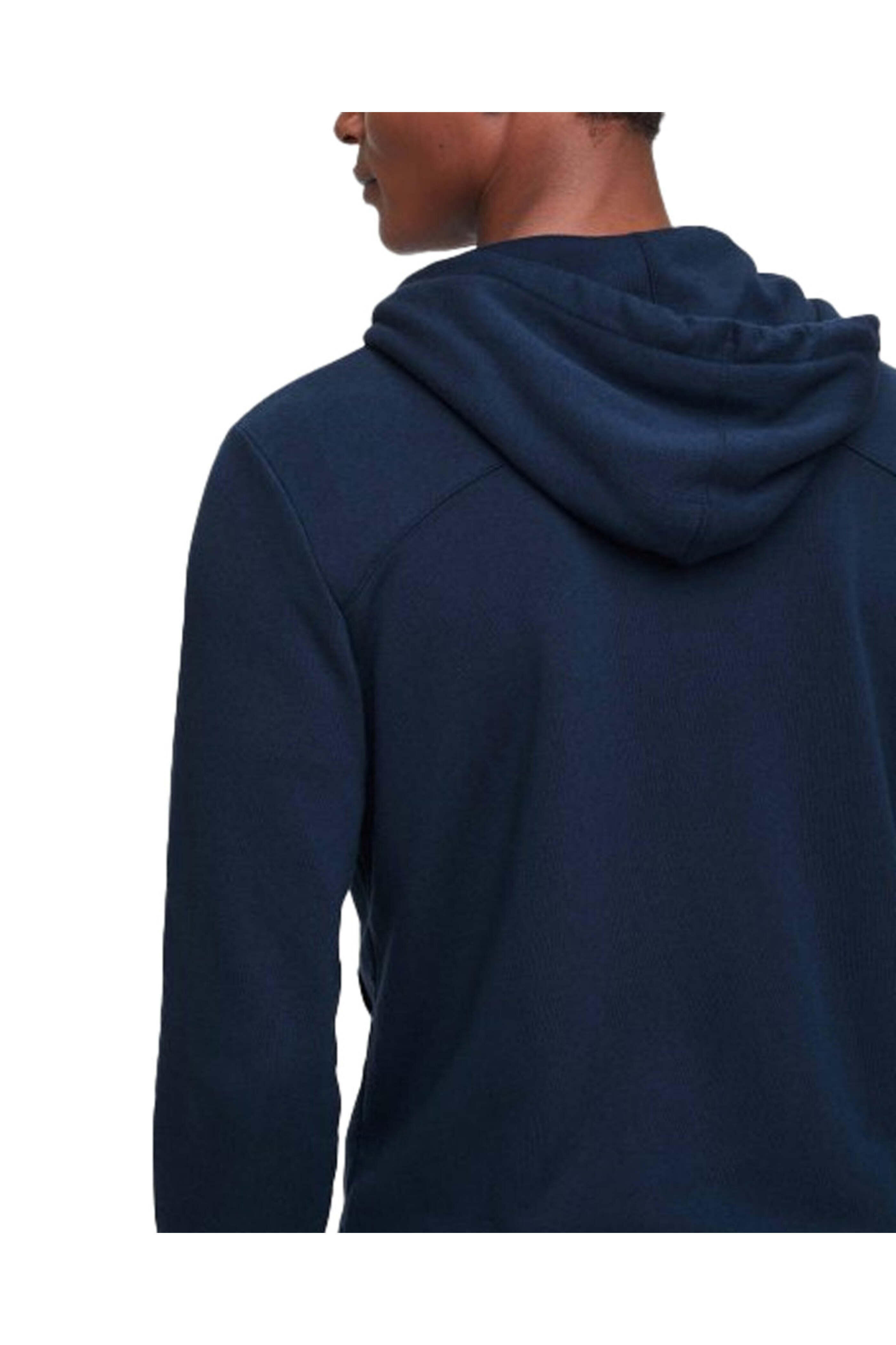 Derek Rose - Navy Quinn Modal Full Zip Hoodie